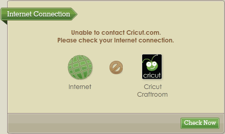 CricutCraftRoomNoInternet