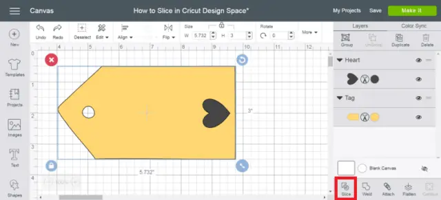 How To Slice In Cricut Design Space Personal Die Cutting